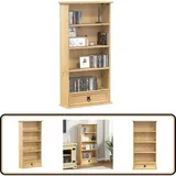 Vidaxl - CD-Schrank Corona 52x17,5x103 cm Massivholz Kiefer - cd Regal - Holzmöbel - Buche - Bücherregal - Sideboard