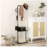 Homcom Garderobenständer 45 x 28 x 148 cm Schwarz