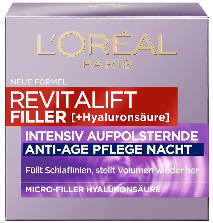 L’Oréal Paris Revitalift Filler [+Hyaluronsäure] Nachtcreme 50 ml Damen