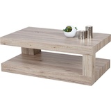 MCW Couchtisch MCS-A32, Wohnzimmertisch, 3D-Struktur 40x110x60cm ~ sanremo Eicheoptik