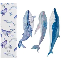 30 Stück Bunte Wal Lesezeichen Aus Papier Für Teenager Jungen Mädchen Büro Schule Geschenke Lesezubehör Notiz Und Nachrichtenkarte