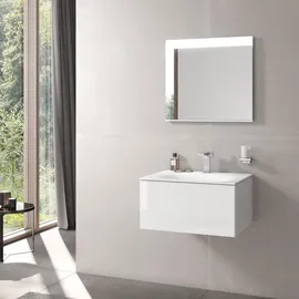 Keuco Edition 11 70x35x53,5cm, Lack Seidenmatt, Glas Weiß