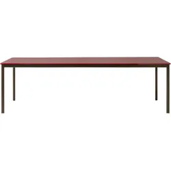 &Tradition Drip HW60 Esstisch, 250 x 100 cm, bronze / burgundy forbo linoleum