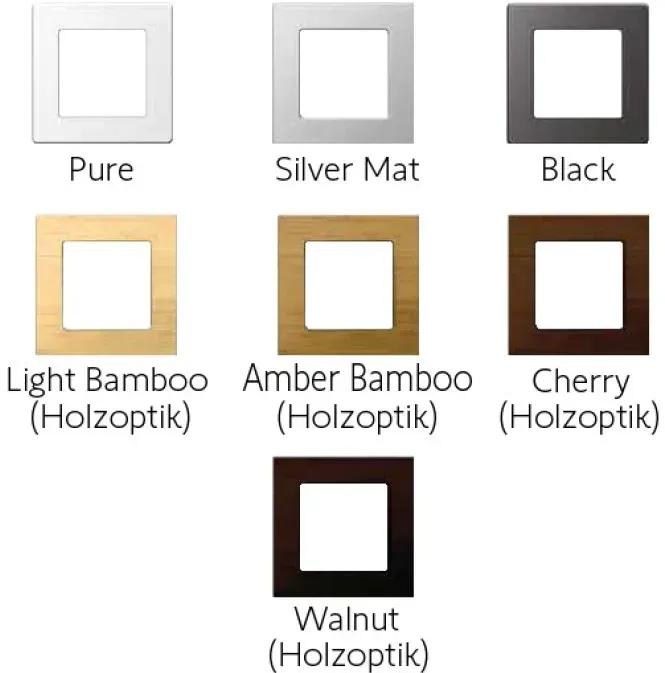 Somfy Smoove 1 Rahmen #9015022 #9015023 #9015025 #9015026 #9015027 #9015236 #9015237 (Rahmen: Smoove Rahmen Cherry - Holzoptik #9015236)