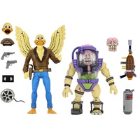 NECA Zubehör TMNT (Cartoon) – 7” Scale Action Figures – Ace Duck & Mutagen Man 2 Pack, Mehrfarbig