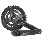 Shimano Kurbelgarnitur TY501 46/30 175mm FCTY501 4-Kant 7/8-fach ohne KSS, schwarz (1 Set)