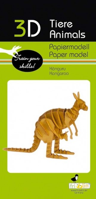 Fridolin 3D Papiermodell - Känguru