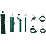 garden 'n' more Maschendrahtzaun, (Set), 1 Element für 15 m, LxH: 1500 x 83 cm, mit 7 Pfosten