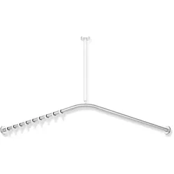 HEWI System 900 Vorhangstange für Duschwanne 150 x 150 cm 900.34.10440, Accessoires, edelstahl matt geschliffen