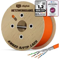 HB-Digital CAT 7 Kabel 500m Installationskabel max. 1000 MHz