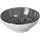 Geschirr Takeo Stripes Schale flach Schwarz 8 cm