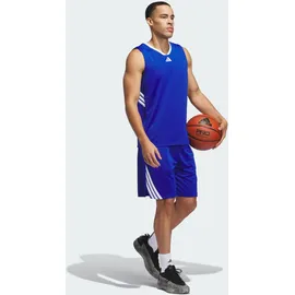adidas Herren Legends 3-Streifen Basketball Shorts team royal blue/white M/9"