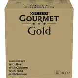 Purina Gourmet Gold Raffiniertes Ragout Sorten Mix 96 x 85 g