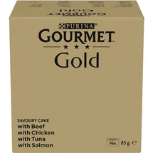 Purina Gourmet Gold Raffiniertes Ragout Sorten Mix 96 x 85 g