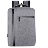 Herren-Rucksack mit USB-Ladetasche, wasserdichter Oxford-Stoff-Rucksack, Herren-Geschäftsreise-Rucksack, Reflexstreifen