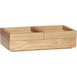 Hübsch Lagerbehälter aus Holz 3 El.