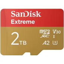 SanDisk Extreme microSDXC 2TB Kit, UHS-I U3,