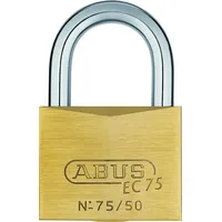ABUS 26418 Messing Vorhängeschloss mit 7562, wendbar, gleichschließend