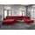 sit&more Wohnlandschaft SIT & MORE "Bendigo U-Form", rot, B:332cm H:84cm T:226cm, Sofas, Wohnlandschaft, inklusive Sitztiefenverstellung, Bodenfreiheit 12 cm, in 2 Fußfarben