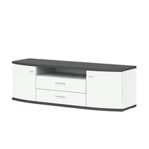 Uno Lowboard Gabbro ¦ weiß ¦ Maße (cm): B: 166 H: 53 T: 50.0