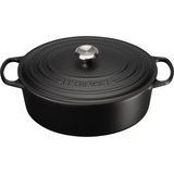 Le Creuset Signature Bräter 33 cm oval schwarz glänzend