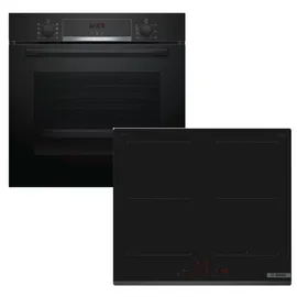 Bosch Herdset EcoClean mit Induktionskochfeld PowerBooster