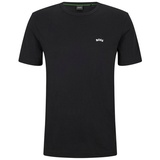 BOSS T-Shirt Herren T-Shirt TEE CURVED mit Bio-Baumwolle (1-tlg) schwarz XXLengelhorn