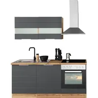 kochstation Küchenzeile KS-Luhe 180 cm grau
