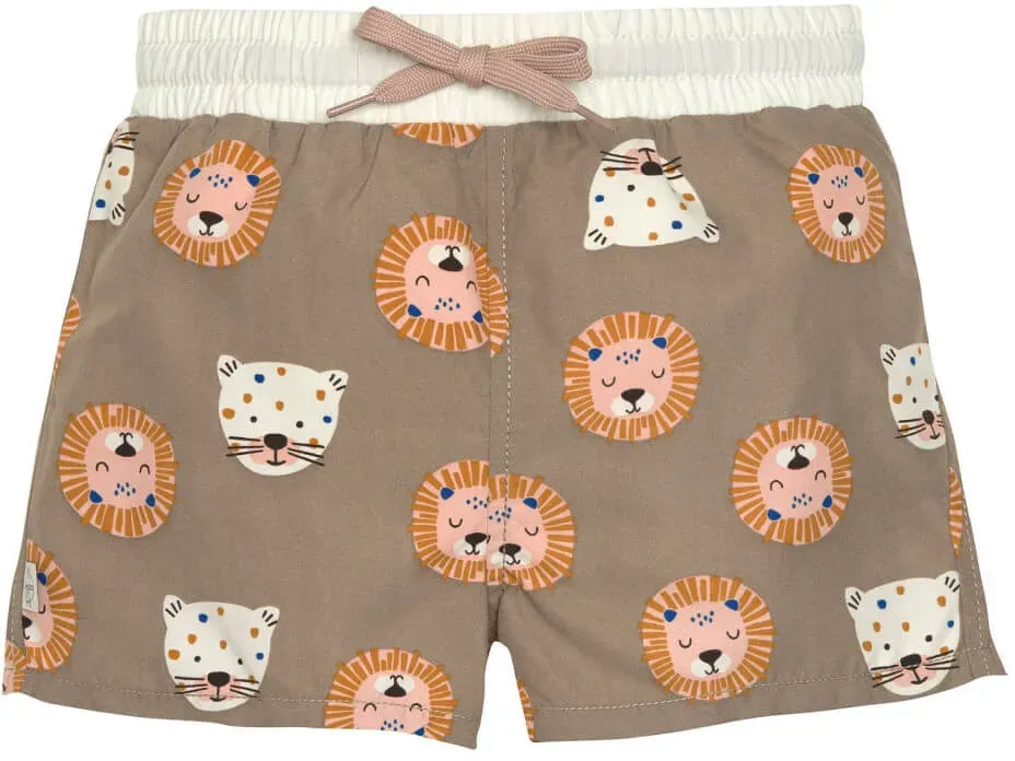 Lässig Badehose Baby - Wildkatzen, Braun, Lässig Größen: 74-80