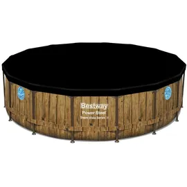 BESTWAY Power Steel Swim Vista Series Frame Pool rund Set 488 x 122 cm inkl. Filterpumpe