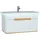 Vitra Sento 98 cm, Weiß Matt, Dekor, Überlaufloch, Hahnloch mittig
