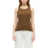 s.Oliver Geripptes Top Braun XL