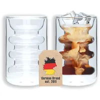 Intirilife Doppelwandiges Teeglas 0,19 l 2 St.