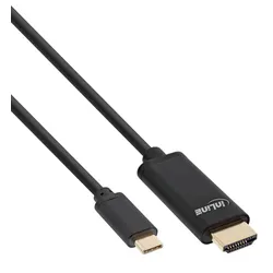 USB-Display-Kabel schwarz, 2m USB-C zu HDMI-Stecker (DP Alt Mode) 4K2K