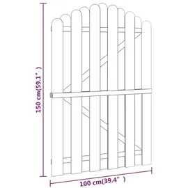 vidaXL Gartentor 100 x 150 cm imprägniert