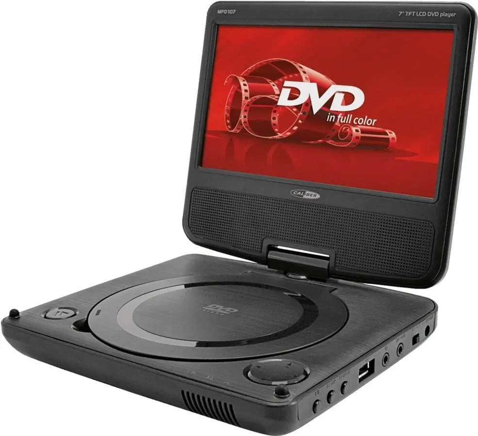 Caliber MPD107 (Tragbarer DVD-Player), Bluray + DVD Player, Schwarz