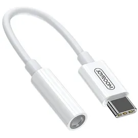 Joyroom 3,5mm Jack Minibuchse auf Typ-C (USB-C) Kabel Adapter Kopfhöreradapter kompatibel mit Smartphones weiß