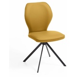 Niehoff Sitzmöbel Colorado Trend-Line Design-Stuhl Eisengestell - Leder Napoli senf