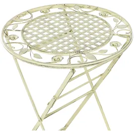Beliani Bartisch rund 60 cm klappbar Grün