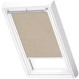 VELUX Verdunkelungsrollo DKL F04 4579SWL Sandbeige gepunktet, Schiene