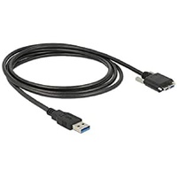 Delock 83599 USB Kabel 3 m USB 3.2 Gen 1 (3.1 Gen 1) USB A Micro-USB B Schwarz