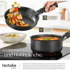 Tectake Küchenstarterset Topf-Set 4-tlg. 38 cm rund