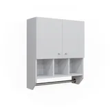 Vicco Badschrank Fynn Weiß 59 x 71 cm Hängeschrank mit 2 Türen