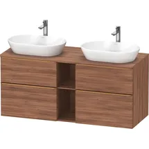 Duravit D-Neo Konsolenwaschtischunterbau wandhängend Nussbaum Matt 1400x550x664 mm - DE4970B04790000