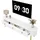 Okwish TV-Lowboard 174x41x35 cm Weiß/Gold MDF