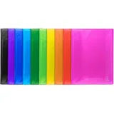 Exacompta 85470E 8er Pack Sichtmappen Iderama aus mittelfesten Kunststoff DIN A4 - sortiert