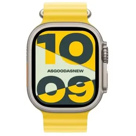 Apple Watch Ultra GPS+Cellular 49 mm Titaniumgehäuse, Ocean Armband gelb