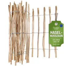 Creative Home Staketenzaun 500 x 90 cm Haselnuss