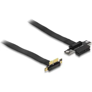 DeLock Riser Karte PCI Express x1 Stecker 90° gewinkelt zu Slot mit Kabel 30 cm