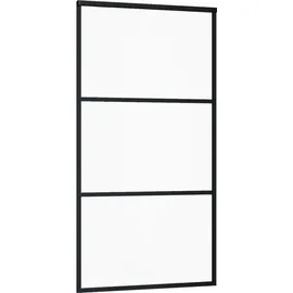 vidaXL Schiebetür rechts 102 x 205 cm schwarz